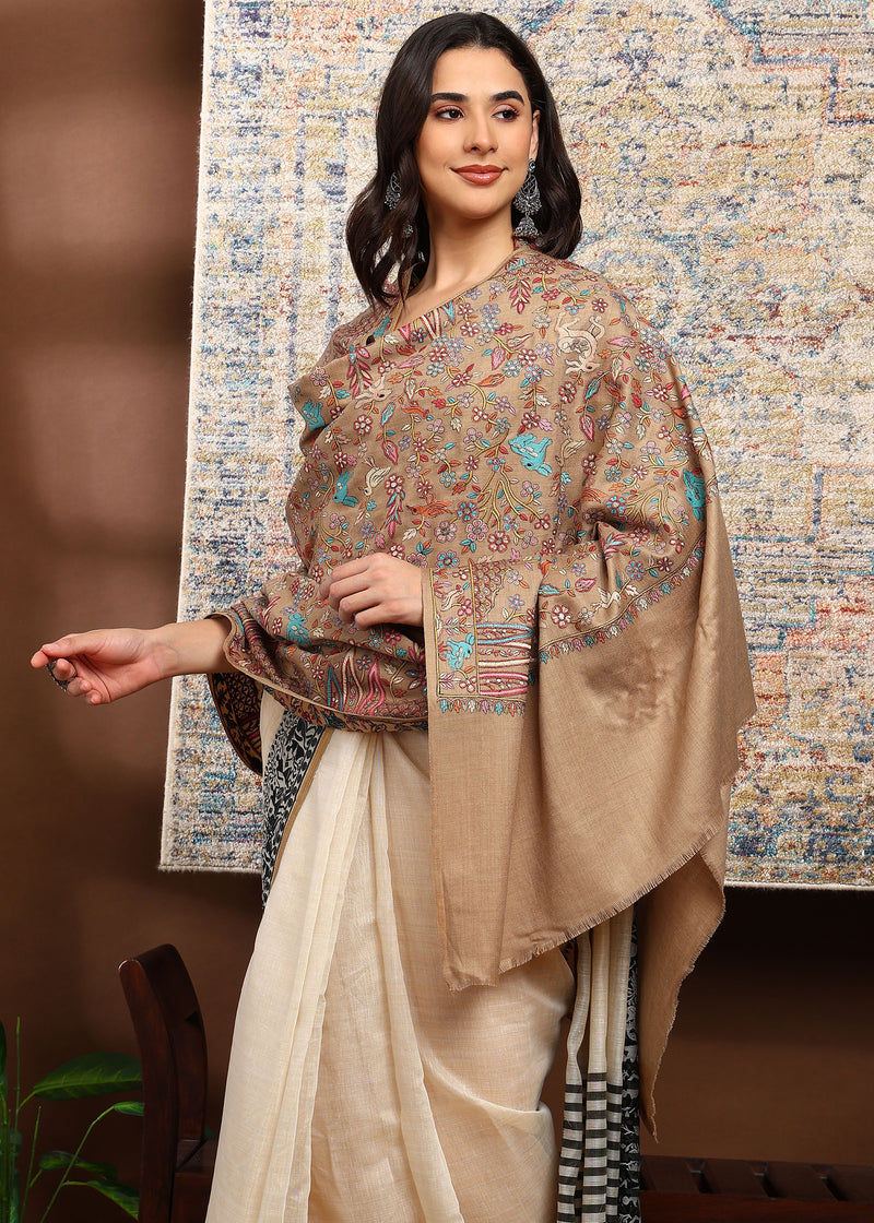Firosh Women Nalki Embroidered Shawl