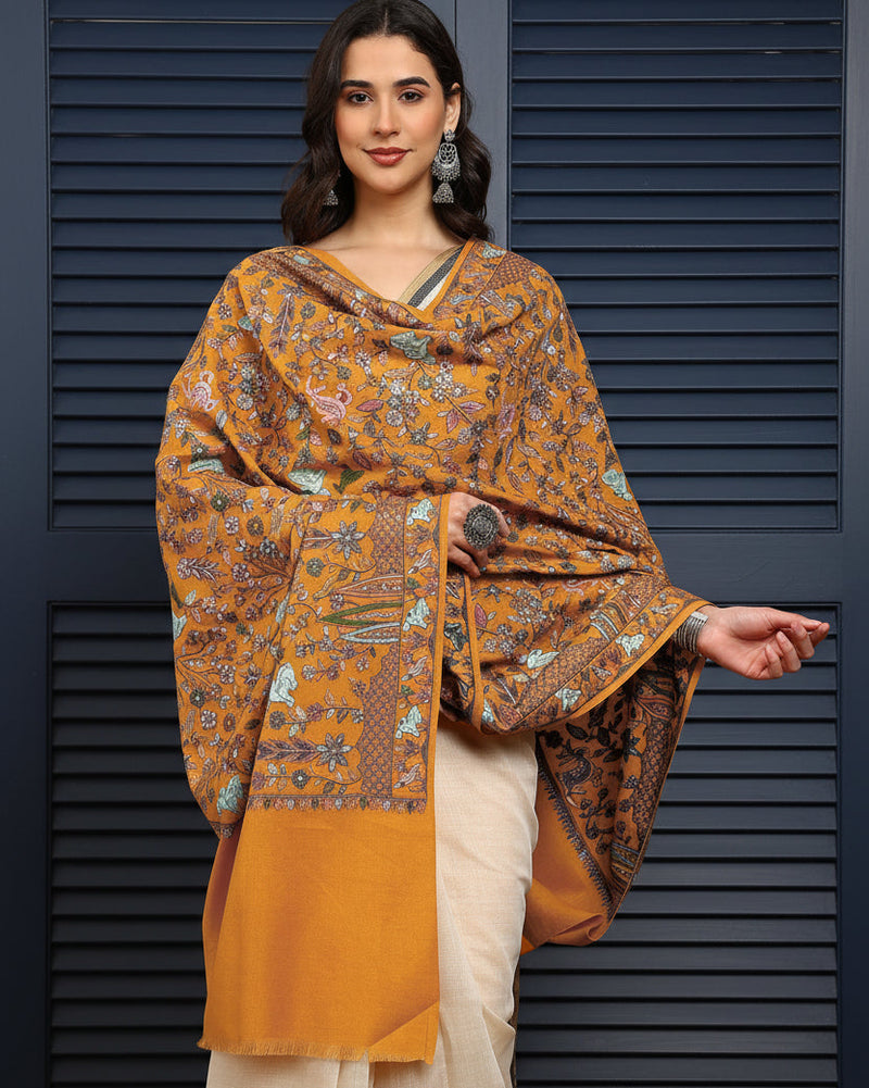 Firosh Women Nalki Embroidered Shawl