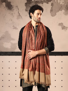 Firosh Men Jamawar Kashmiri Luxury Pashmina Style Shawl