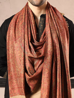 Firosh Men Jamawar Kashmiri Luxury Pashmina Style Shawl