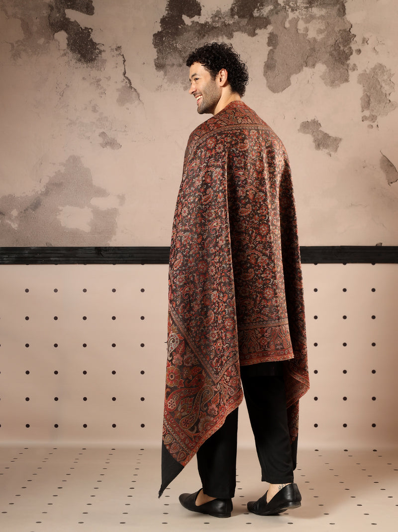 Firosh Men Jamawar Kashmiri Luxury Pashmina Style Shawl