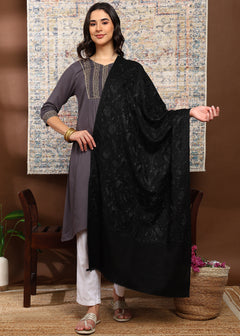 Firosh Women's Embroidered Stole with Swarovski Embellishments