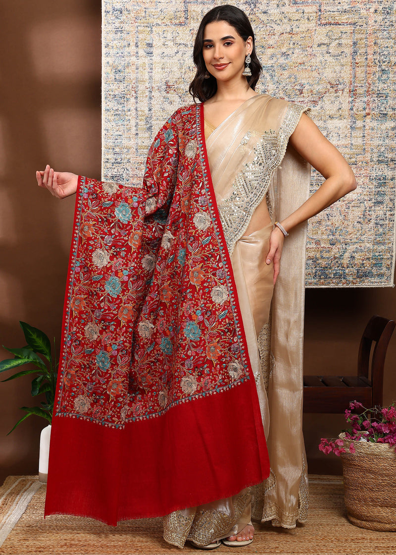 Firosh Women Nalki Embroidered Shawl