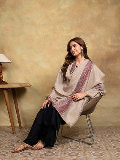Firosh Women Kani Border Kashmiri Shawl