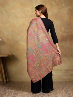 Firosh Women Kani Kashmiri stole Beige