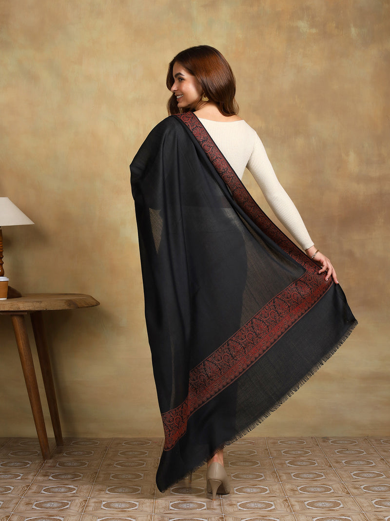 Firosh Women Kani Border Kashmiri Shawl