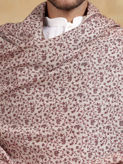 Firosh Men Wool Blend Kani Kashmiri Shawl