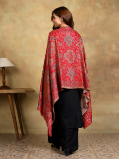 Firosh Women Kani Kashmiri stole Red