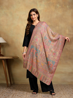 Firosh Women Kani Kashmiri stole Beige