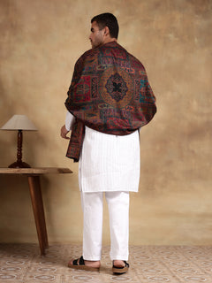 Firosh Men Kani Kashmiri stole Black