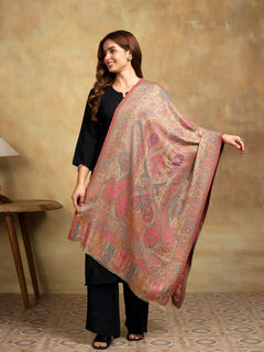 Firosh Women Kani Kashmiri stole Beige