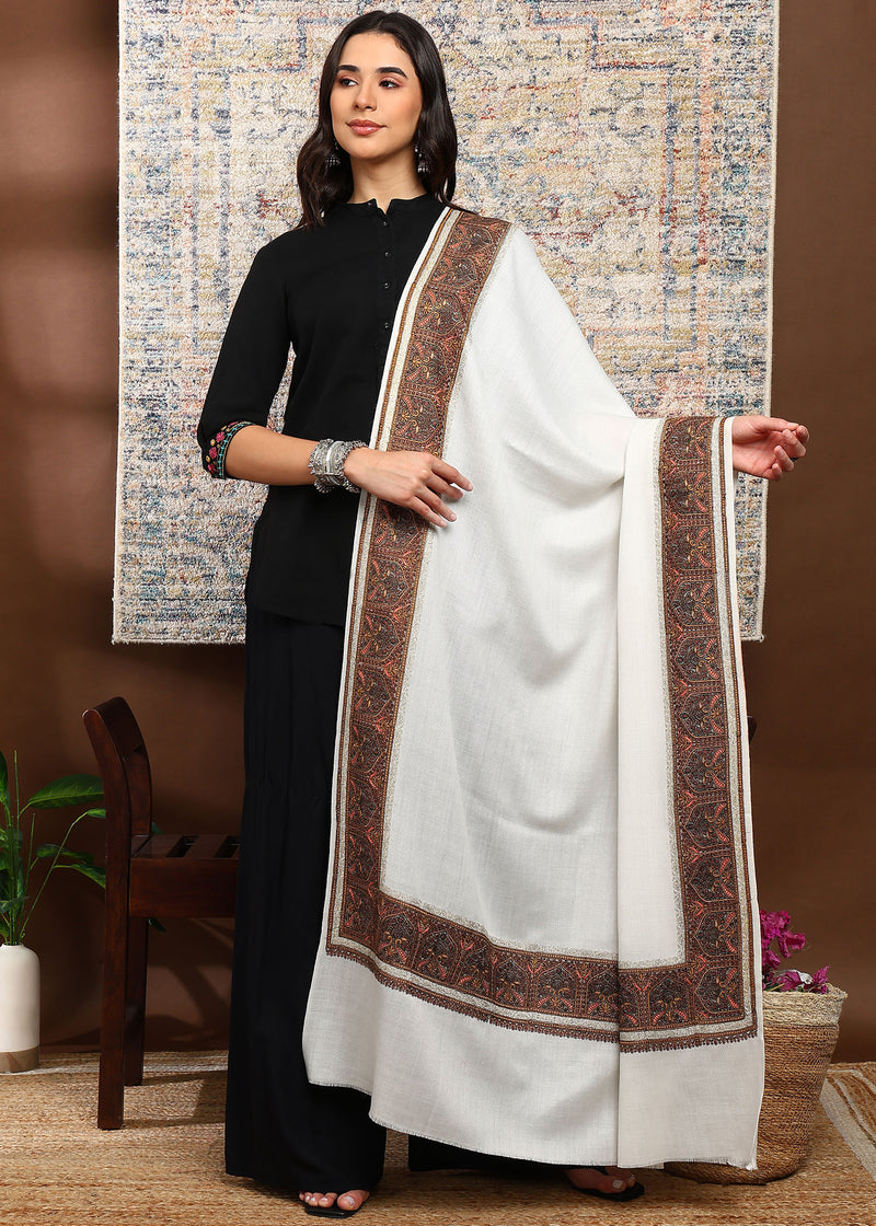 Firosh Women Nalki Embroidered Shawl