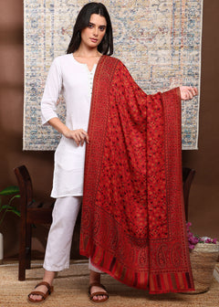 Firosh Women Faux Pashmina Kani Kashmiri Shawl