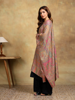 Firosh Women Kani Kashmiri stole Beige