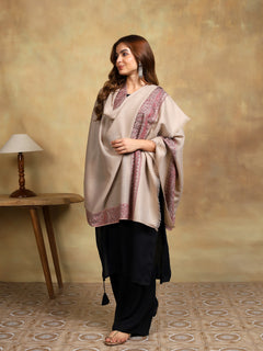 Firosh Women Kani Border Kashmiri Shawl