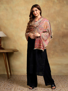 Firosh Women Kani Kashmiri stole Beige