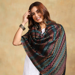 Firosh Women Zari Wool Blend Stole