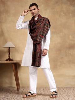Firosh Men Kani Kashmiri stole Black