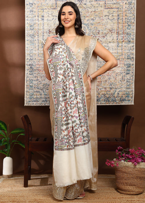 Firosh Women Nalki Embroidered Shawl