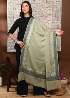 Firosh Women's Kani Shawl with Embroidery & Swarovski Embellishments
