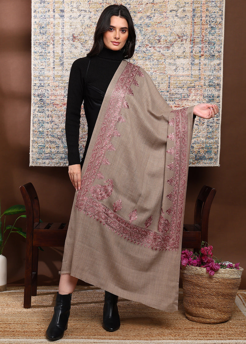 Firosh Women Border Embroidered Stole