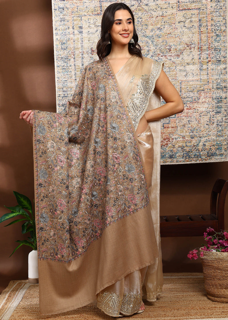 Firosh Women Nalki Embroidered Shawl