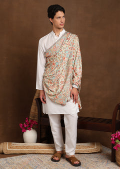 Firosh Men Faux Pashmina Kani Kashmiri Shawl