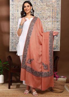 Firosh Women Border Nalki Embroidered Shawl