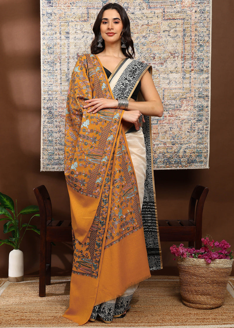 Firosh Women Nalki Embroidered Shawl