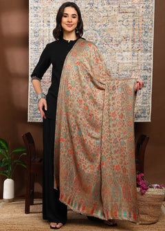 Firosh Women Faux Pashmina Kani Kashmiri Shawl