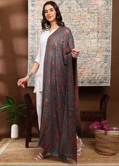 Firosh Women Faux Pashmina Kani Kashmiri Shawl