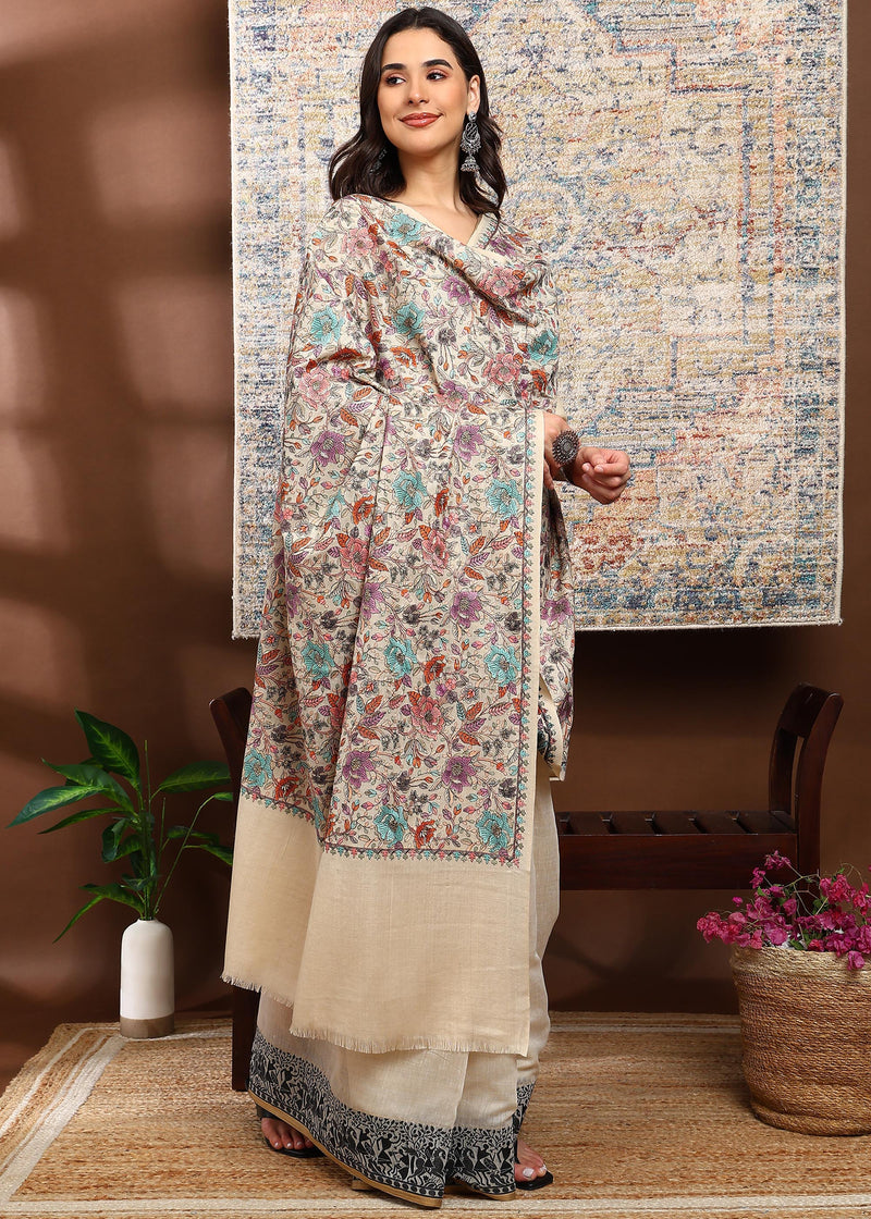 Firosh Women Nalki Embroidered Shawl