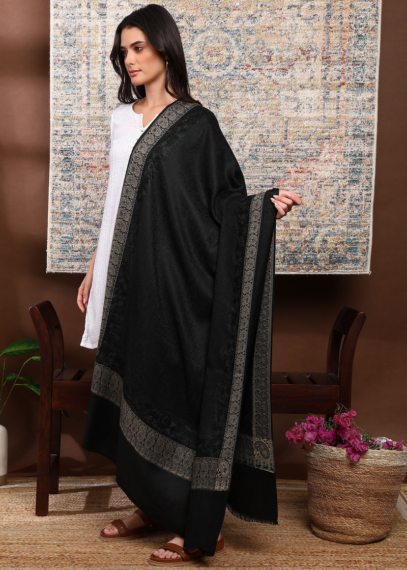 Firosh Women Kani Shawl with Embroidery work