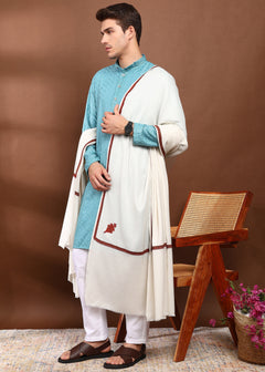 Firosh Men Embroidered Lohi White