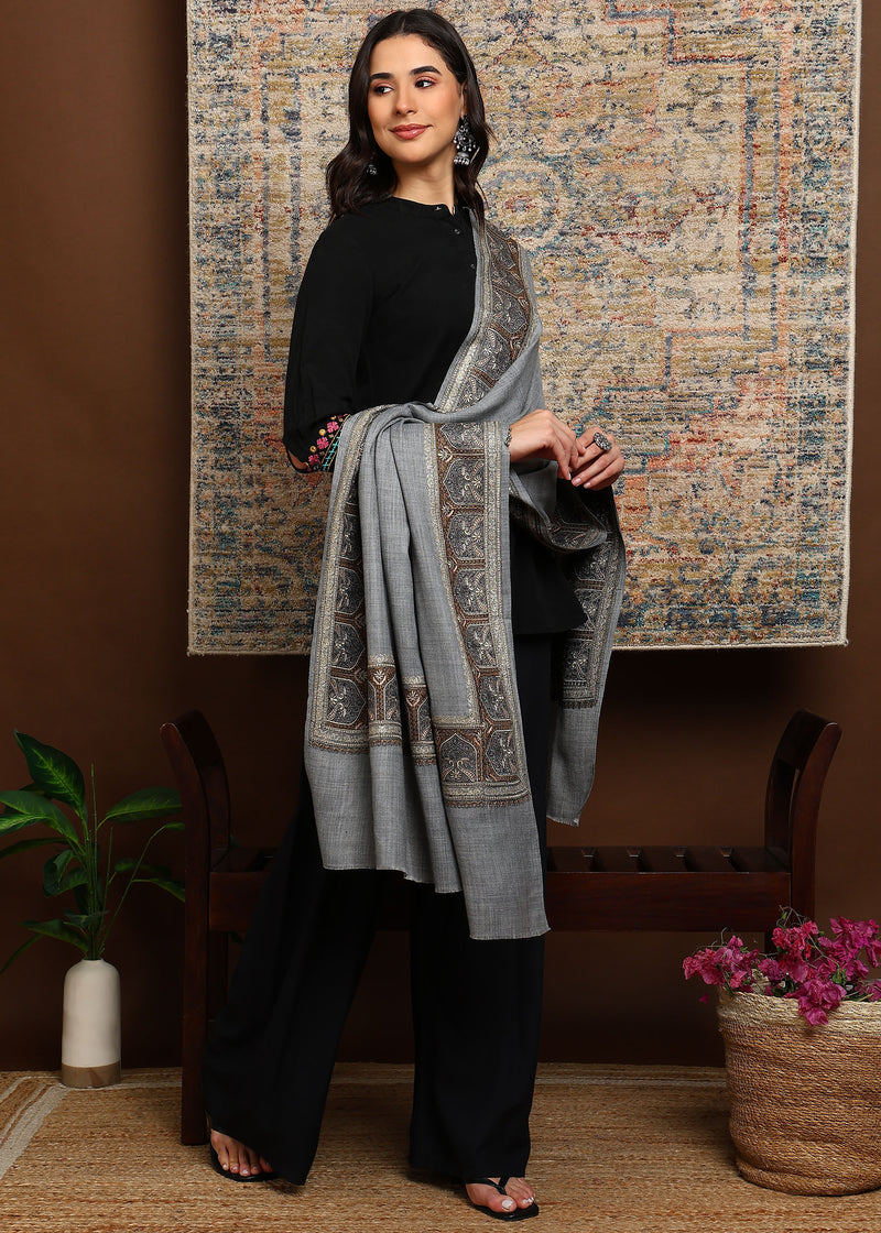 Firosh Women Nalki Embroidered Shawl