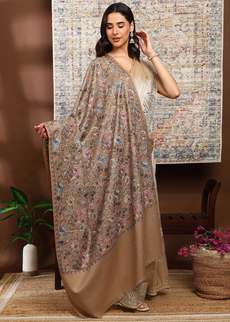Firosh Women Nalki Embroidered Shawl