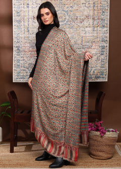 Firosh Women Faux Pashmina Kani Kashmiri Shawl