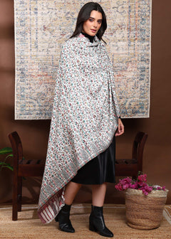 Firosh Women Faux Pashmina Kani Kashmiri Shawl