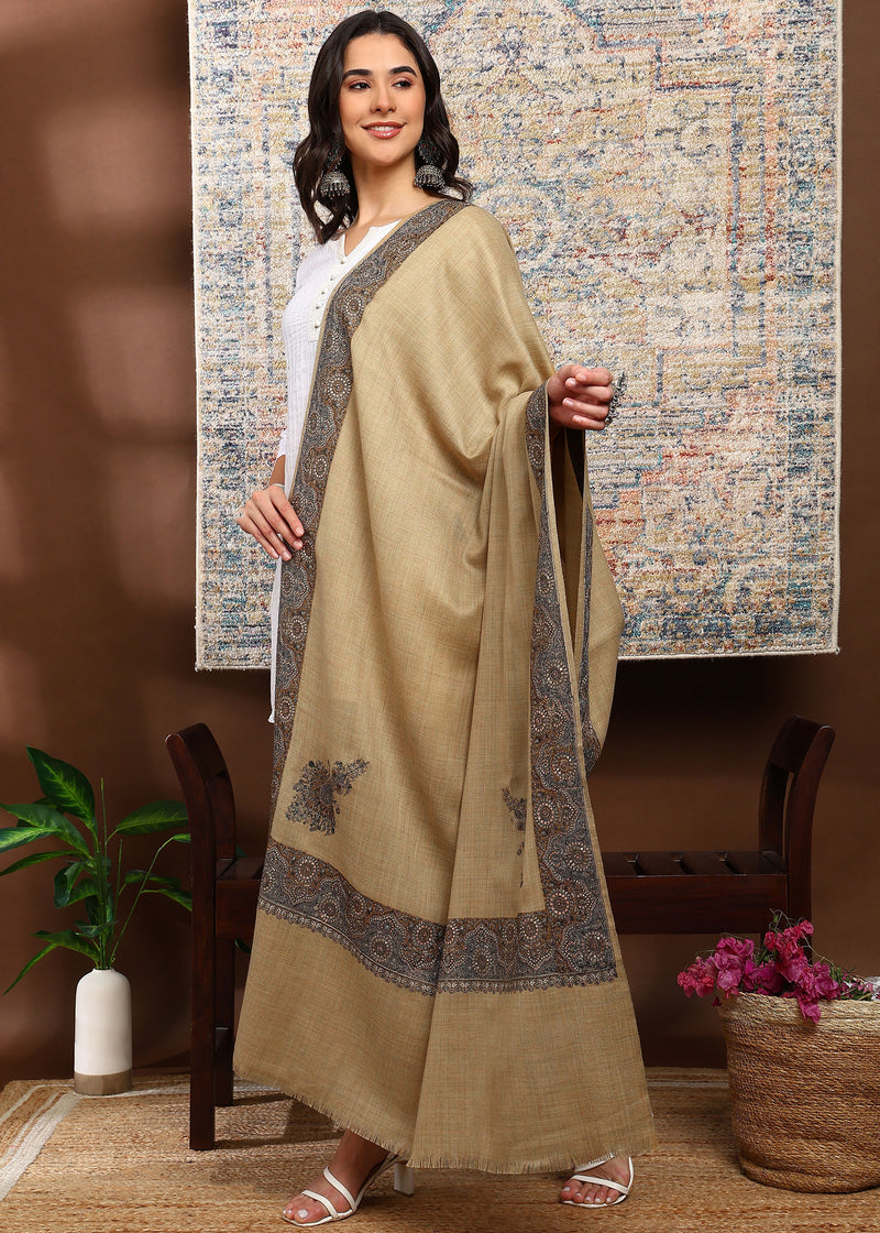 Firosh Women Border Nalki Embroidered Shawl