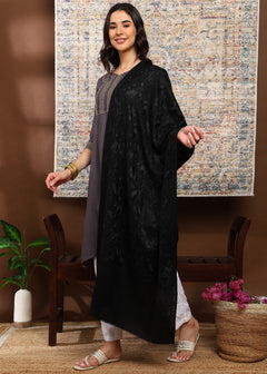 Firosh Women's Embroidered Stole with Swarovski Embellishments