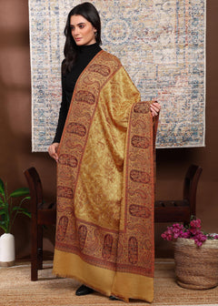 Firosh Women Kani Shawl with Embroidery work