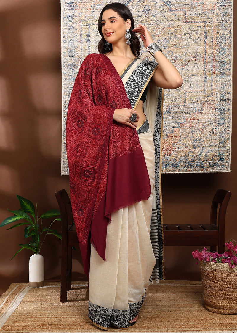 Firosh Women Embroidered Shawl