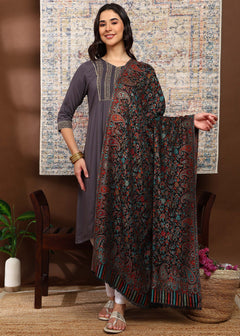 Firosh Women Faux Pashmina Kani Kashmiri Shawl