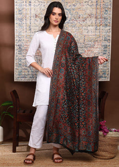 Firosh Women Faux Pashmina Kani Kashmiri Shawl