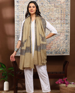 Firosh Women Border Nalki Embroidered Shawl