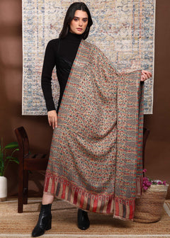 Firosh Women Faux Pashmina Kani Kashmiri Shawl