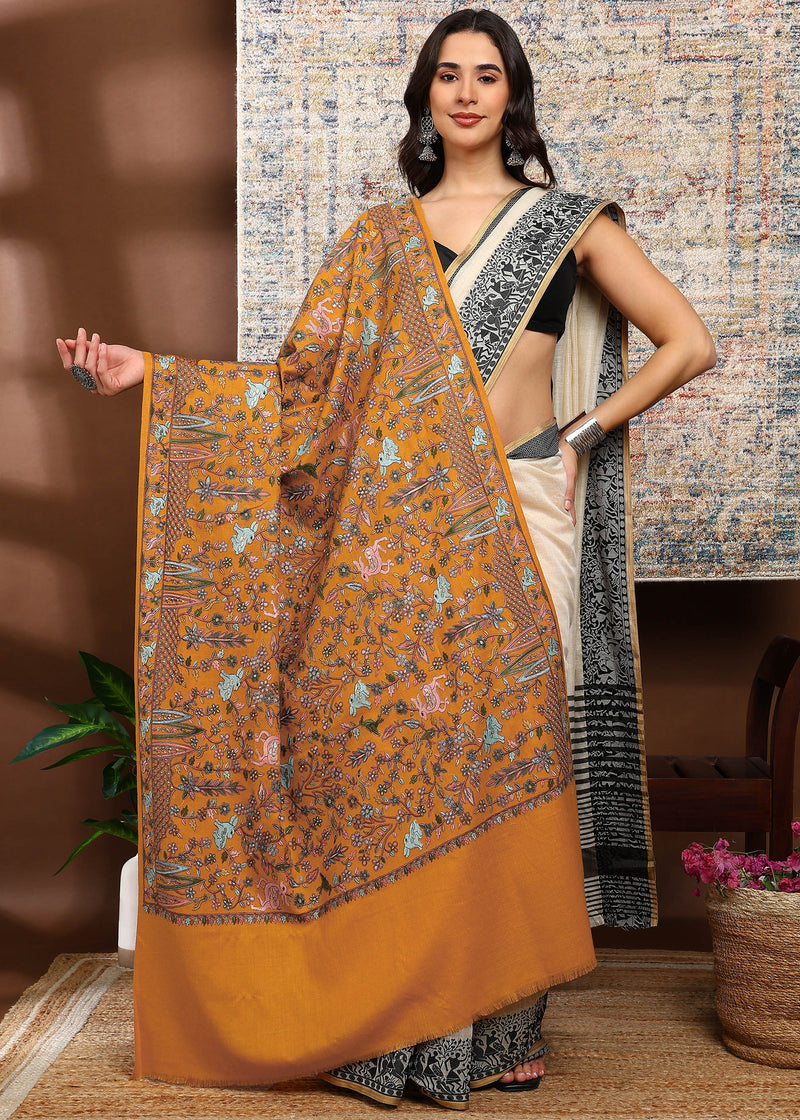 Firosh Women Nalki Embroidered Shawl