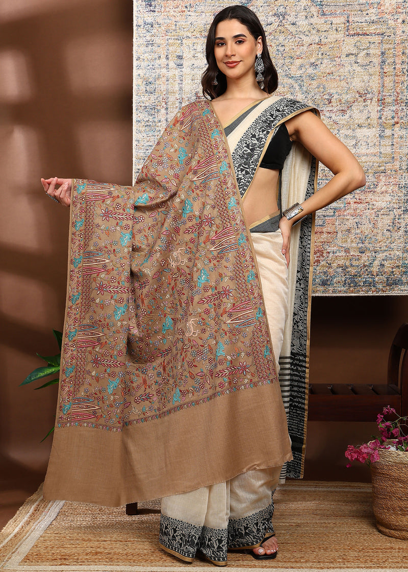 Firosh Women Nalki Embroidered Shawl