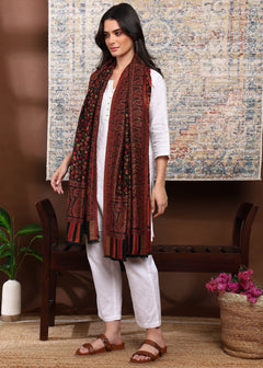 Firosh Women Faux Pashmina Kani Kashmiri Shawl