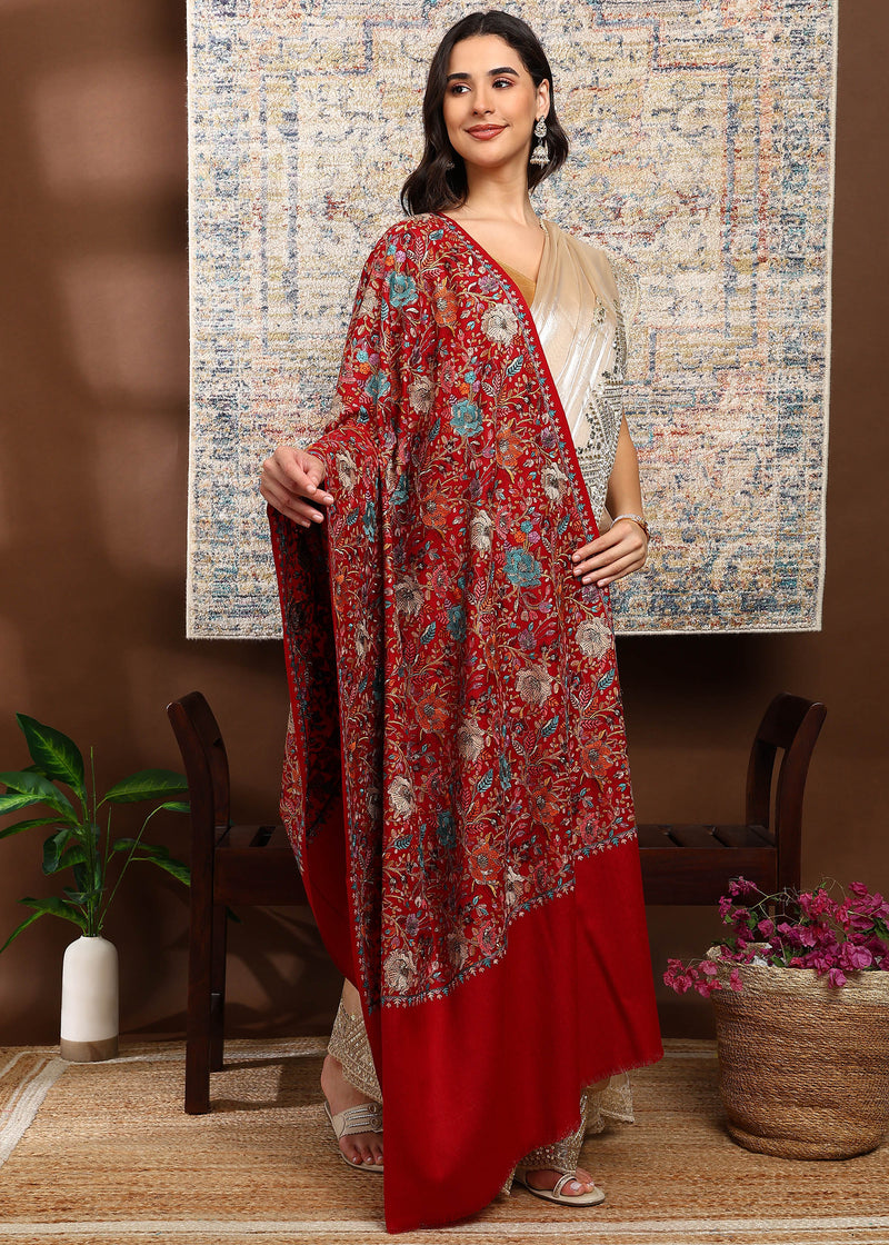 Firosh Women Nalki Embroidered Shawl